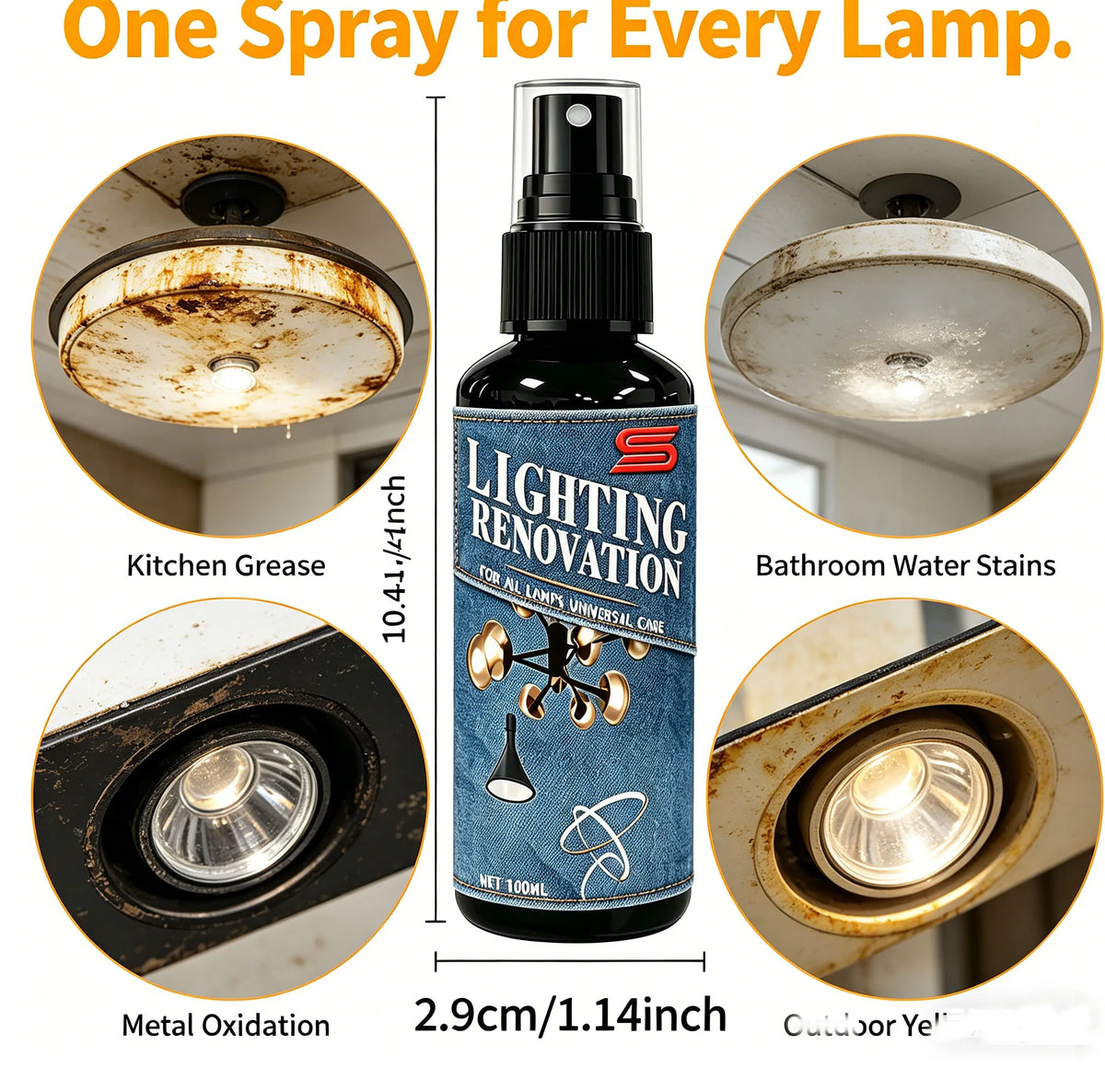Lighting Renovation Spray – Universal Lamp & Fixture Care Fixture Care Spray QXL