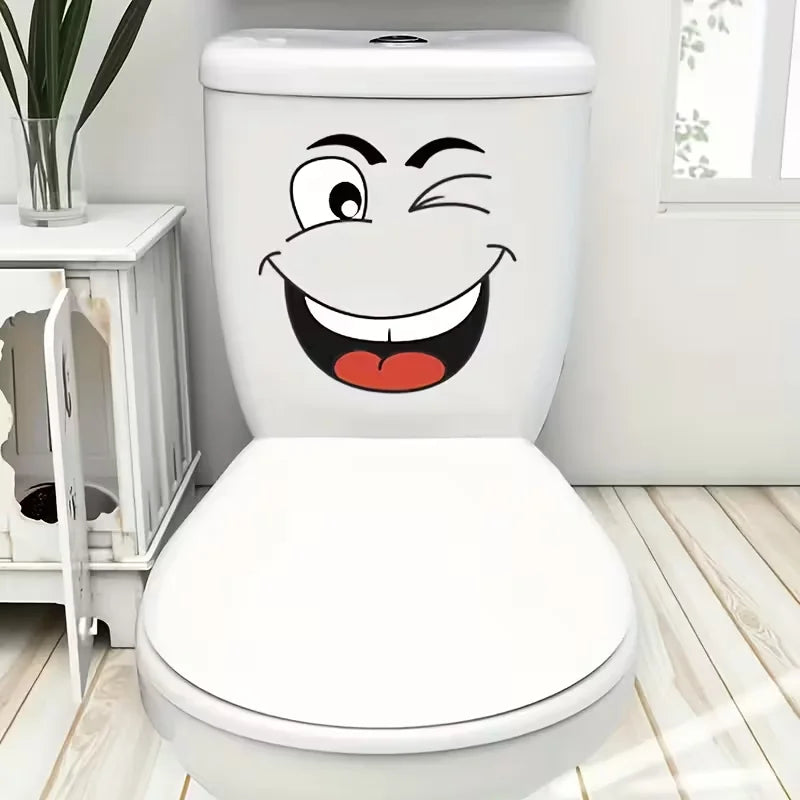 4-Pack Funny Face Wall Stickers | Removable Self-Adhesive Decorative Wall Stickers QXL