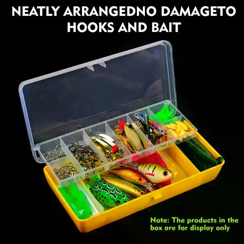 Double Layer Fishing Tackle Box | Portable Bait Organizer Fishing Tackle Box QXL