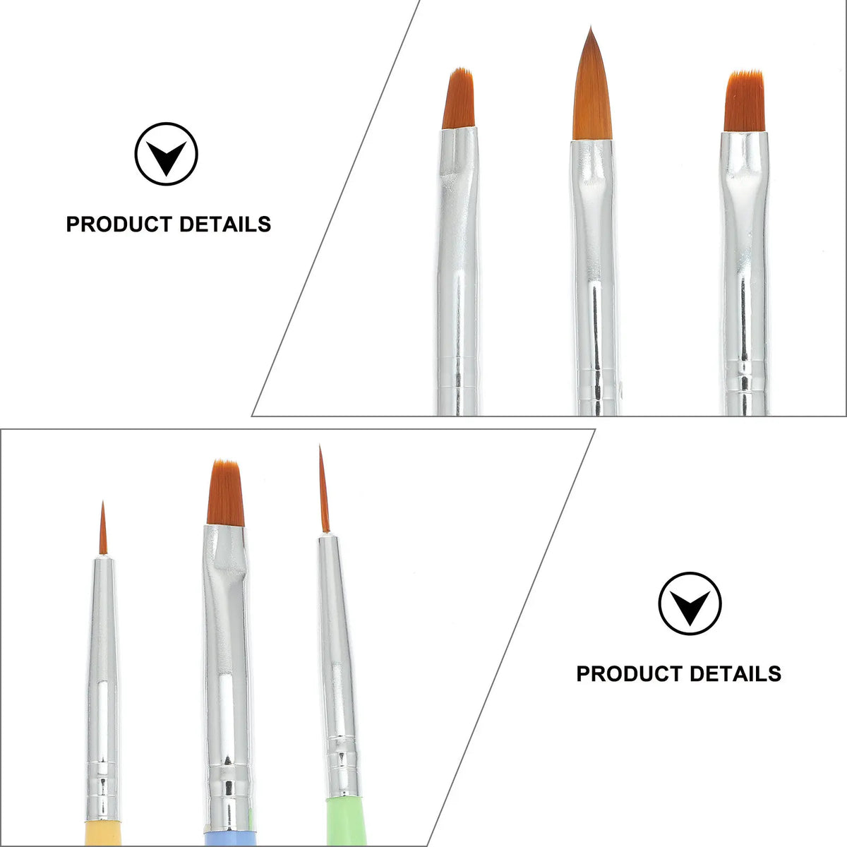 6-Piece Nail Art Brush & Dotting Pen Set | DIY Manicure Kit Nail Art Brush Set QXL