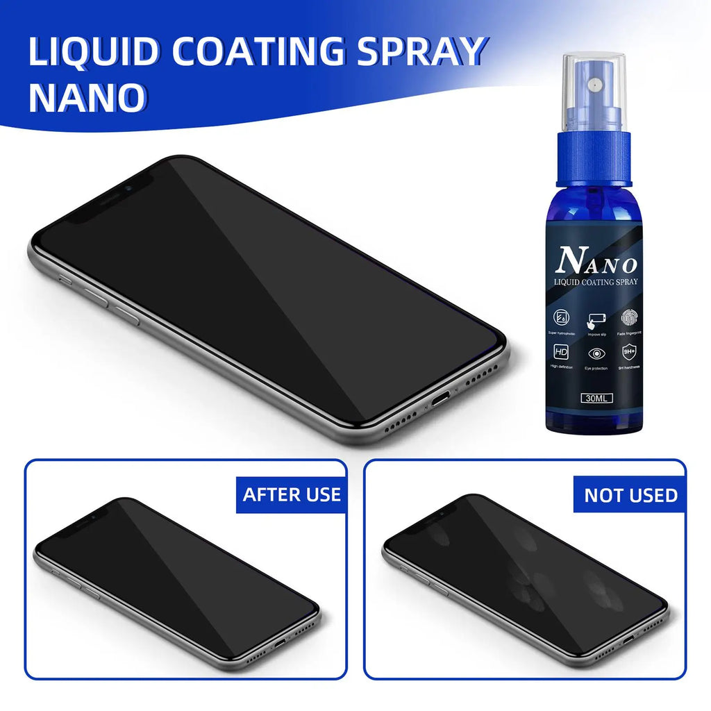 30ml Liquid Screen Protector Spray – Hydrophobic Anti-Scratch Liquid Screen Protector QXL