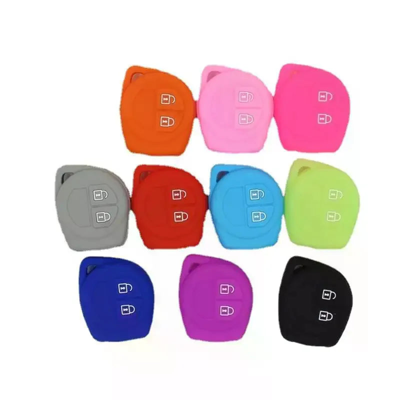 Silicone 2-Button Car Key FOB Cover for Suzuki Vitara Jimny SX4 Car Key FOB Cover QXL