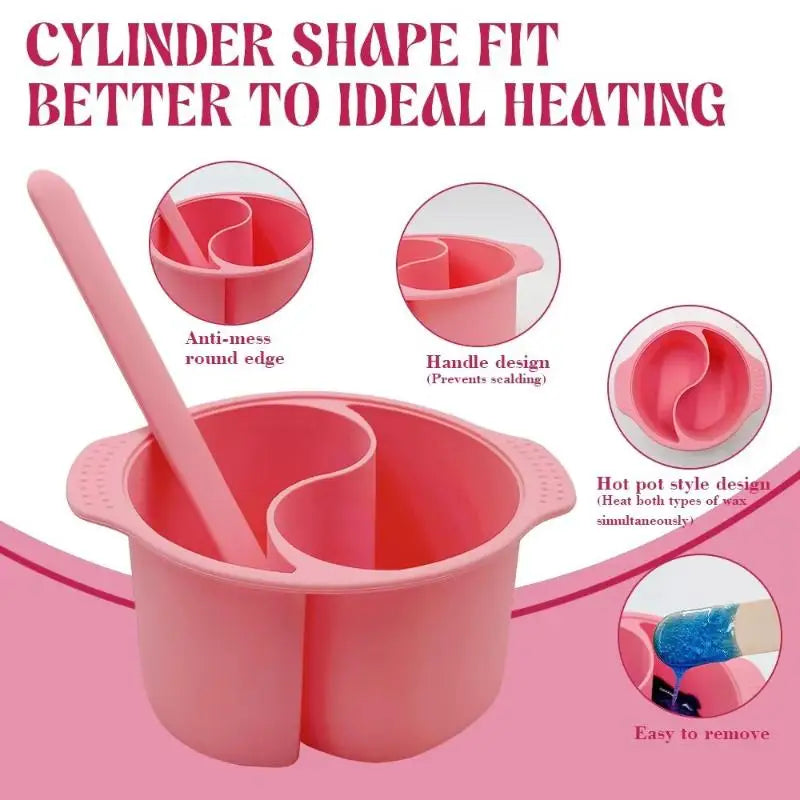 Silicone Double Compartment Nail Soak Bowl | Salon & DIY Nail Soak Bowl QXL