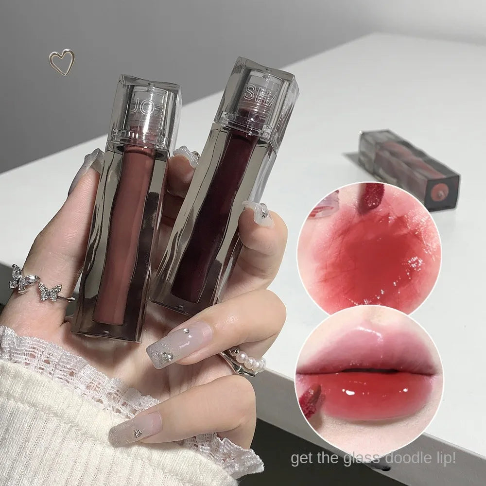 6-Color Lip Tint Gloss | Long-Lasting Non-Stick Lip Glaze Lip Tint Gloss QXL
