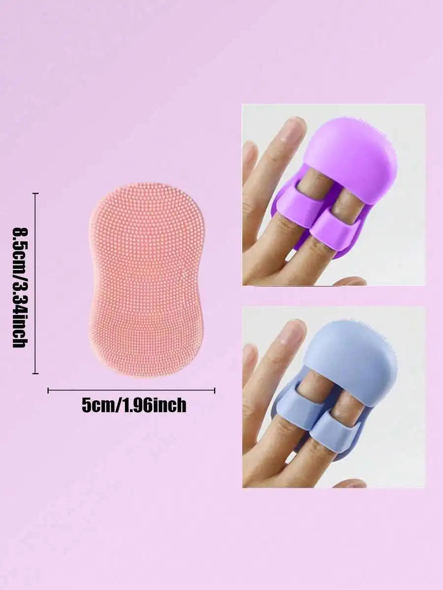 Silicone Finger Facial Brush | Soft Bristle Pore Cleansing Facial Cleansing Brush QXL