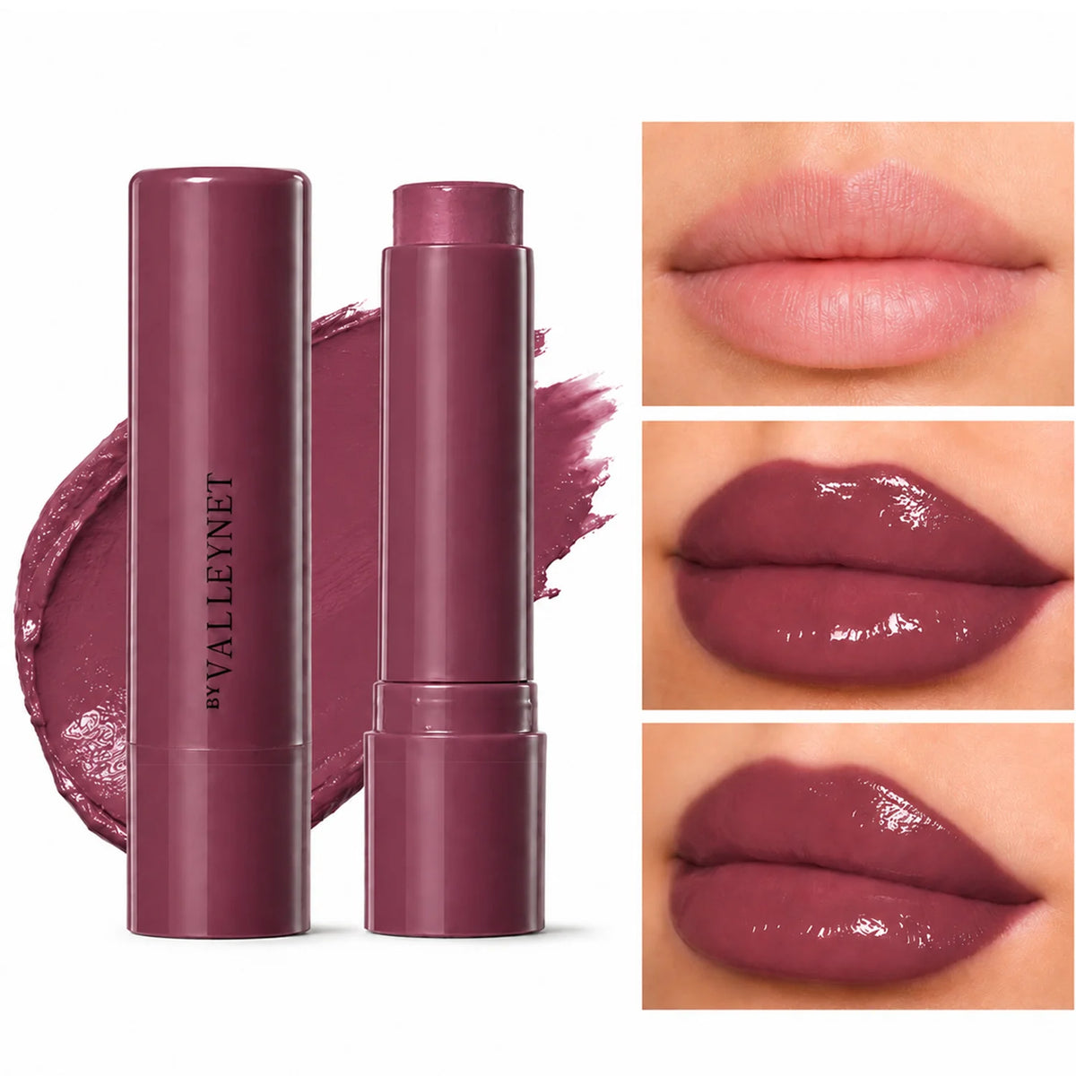 Tinted Lip Balm Stick | 3 Shades Moisturizing Glossy Lip Care Tinted Lip Balm QXL