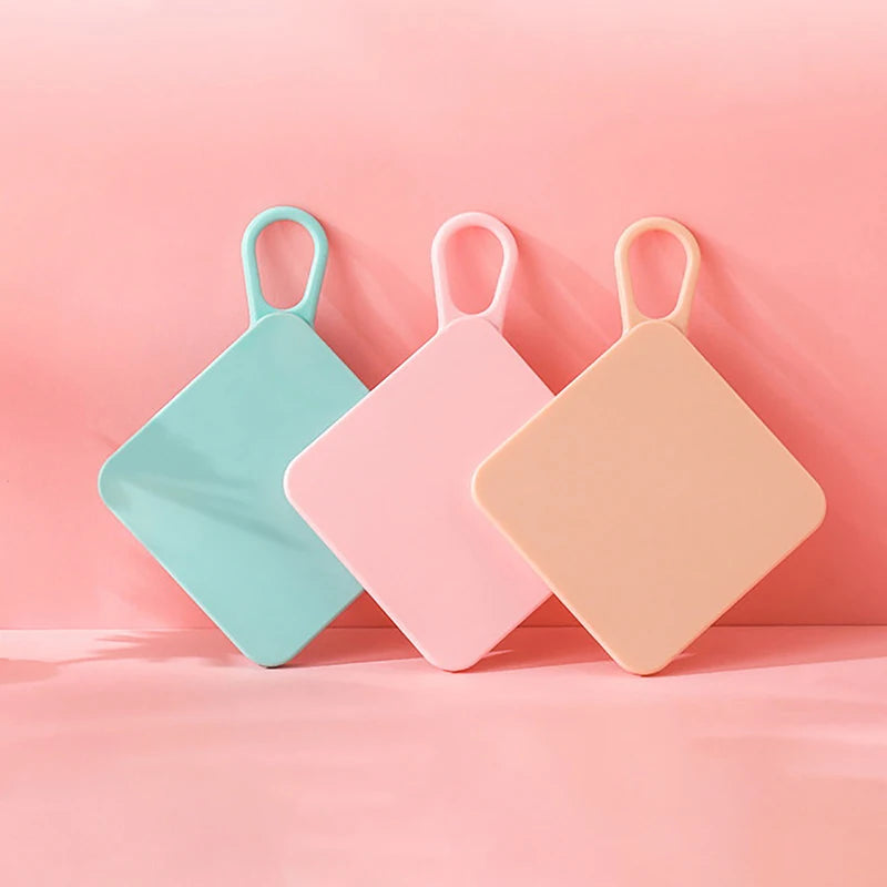 Mini Square Pocket Makeup Mirror | Sliding Cover Compact Compact Makeup Mirror QXL