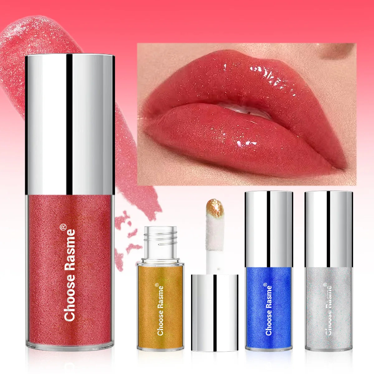 Coconut Shimmer Lip Gloss | Pearl Mirror Finish & Moisturizing Shimmer Lip Gloss QXL