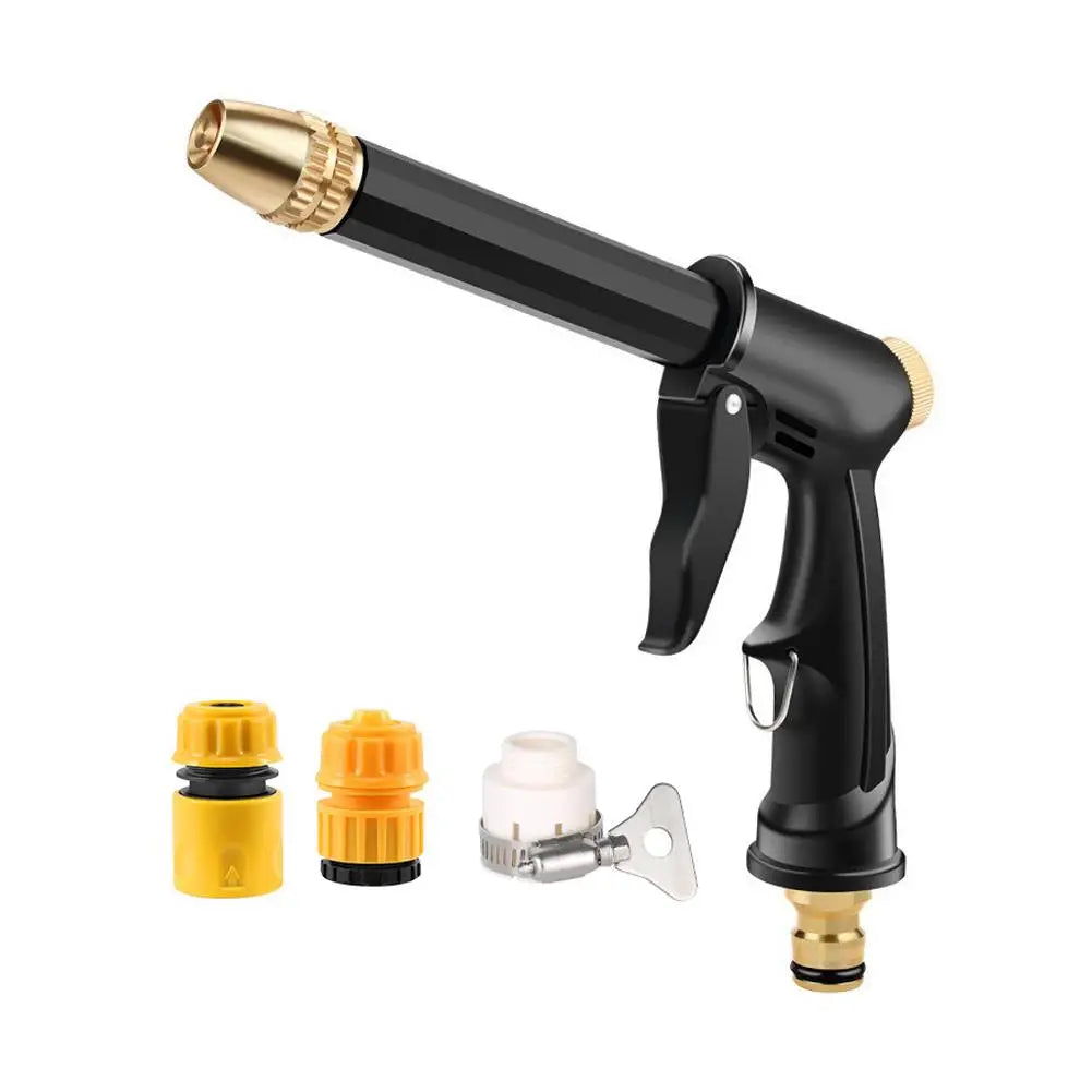 High Pressure Car Wash Water Gun | Adjustable Spray Nozzle Kit Spray Nozzle Hose Kit QXL Black2