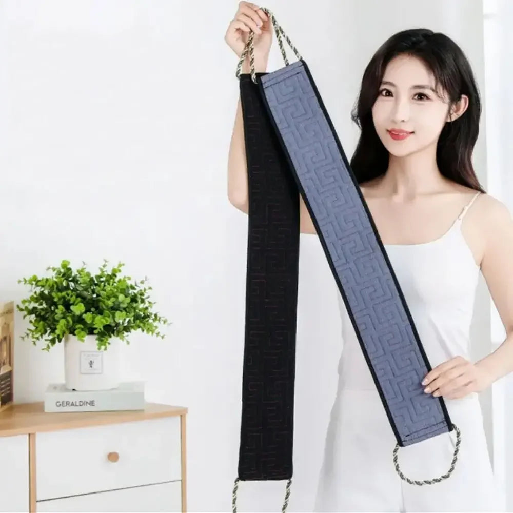 Dual-Sided Exfoliating Back Scrubbing Towel | Handle Design Bath Scrubbing Towel QXL