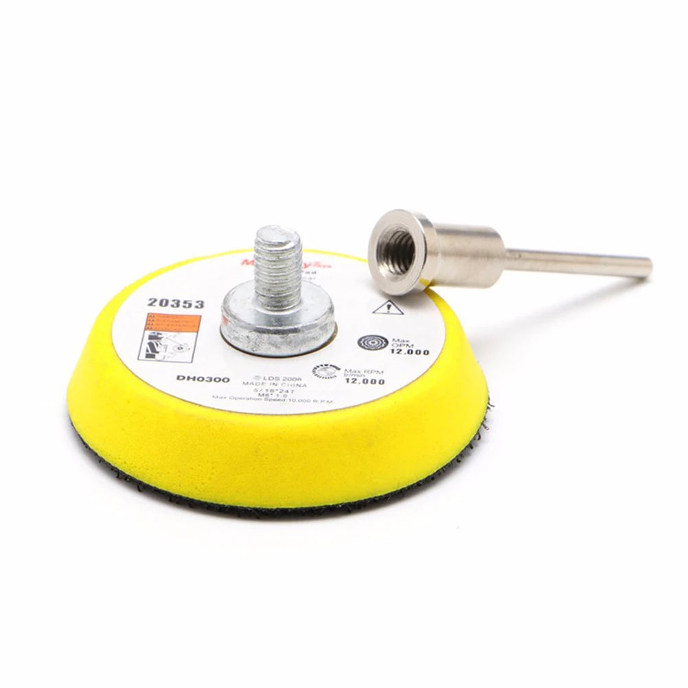 2-Inch Sanding & Polishing Pad Set | 3mm Shank Backer Plate Polishing Pad Set QXL