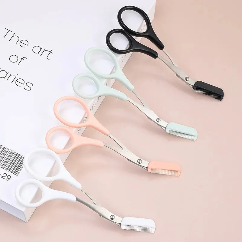 Precision Eyebrow Scissors with Safety Rounded Tips | Grooming Eyebrow Scissors QXL