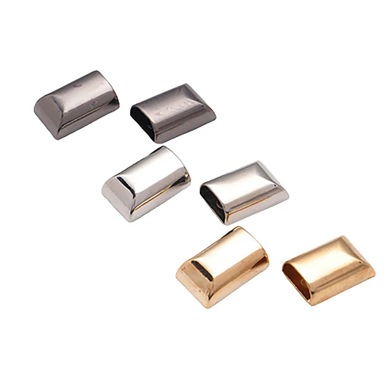 10-Pack Metal Zipper Tail Stoppers with Screw | DIY Craft Zipper Hardware QXL