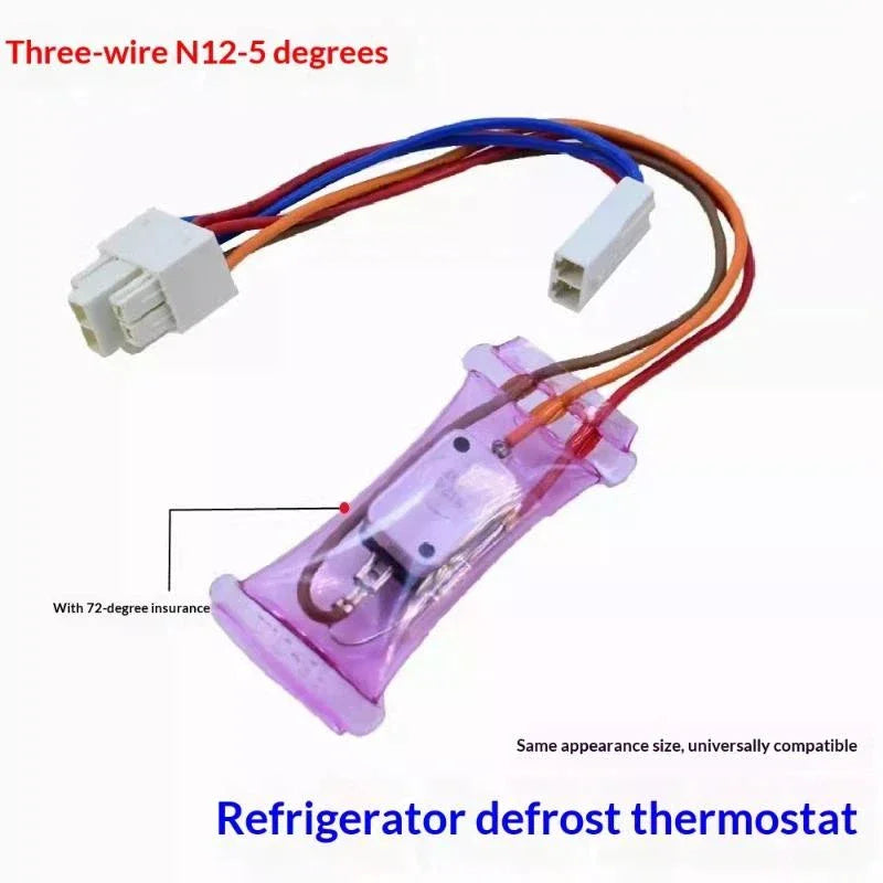 Bimetal Defrost Thermostat N12-5 AC250V 10A Refrigerator Part Defrost Thermostat QXL