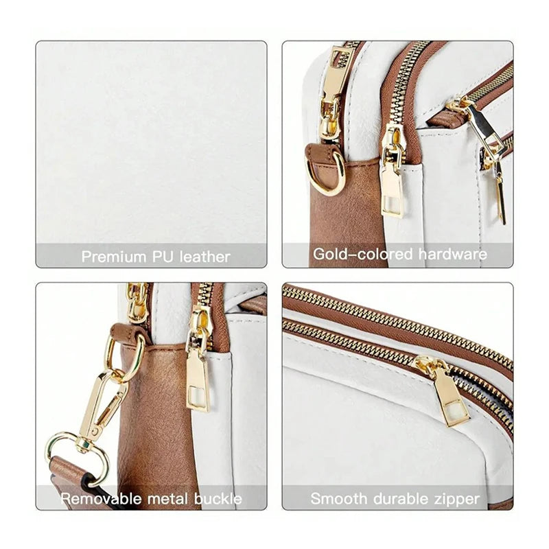 Women's Retro Small Square Crossbody Bag | PU Shoulder Bag Crossbody Shoulder Bag QXL