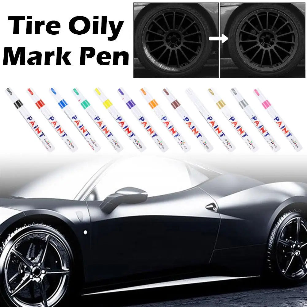 Car Scratch Repair Touch-Up Paint Pen | Waterproof Tyre Pen Touch-Up Paint Pen QXL