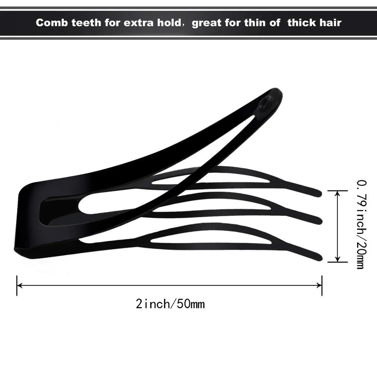 5-Pack Metal Snap Hair Clips | Click Clack Updo Hairpins Snap Hair Clips QXL