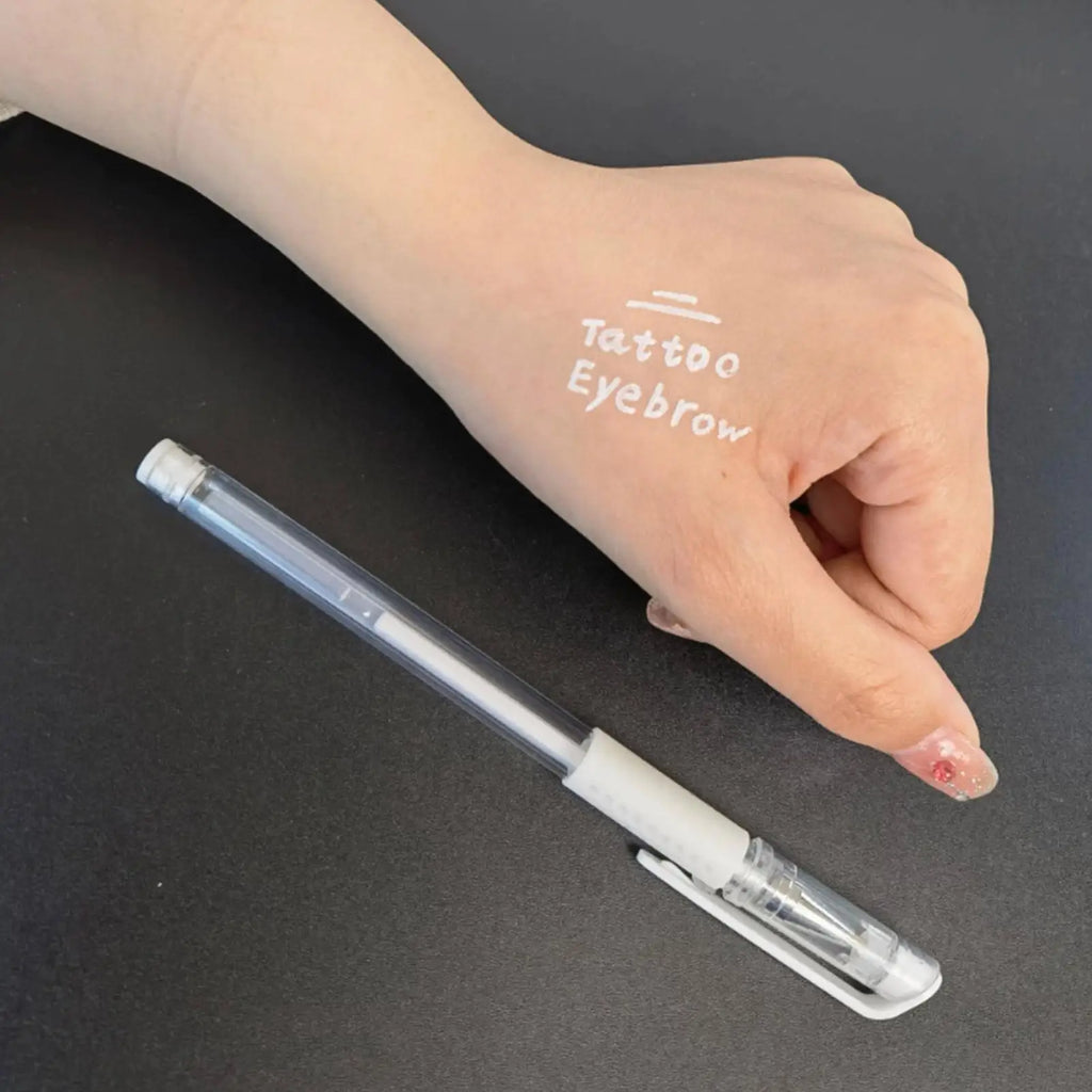 White Microblading Skin Marker Pen with Refill | Eyebrow Tattoo Skin Marker Pen QXL