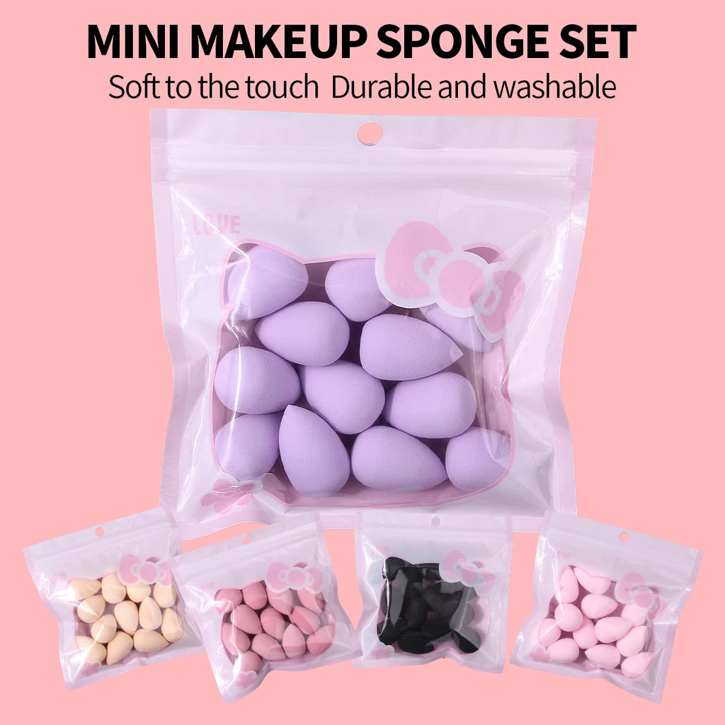 12-Pack Mini Teardrop Makeup Sponges for Eyes & Concealer Makeup Sponge Set QXL