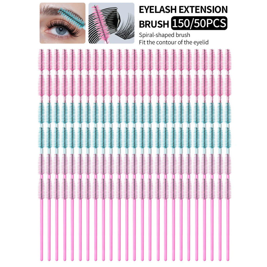 50-Pack Crystal Mascara Wands & Lash Spoolies | KOSSHOW