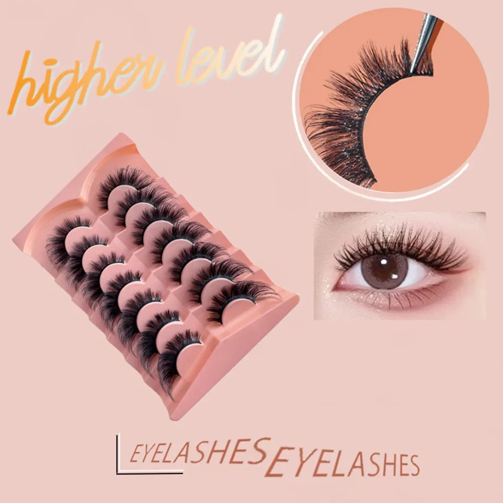 3D Cluster Korean Transparent Stem Lash Kit | Glue & Tweezer False Lash Kit QXL