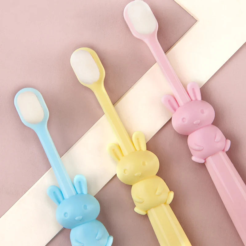 Kids Cartoon Rabbit Manual Toothbrush | Children's Oral Care Kids Manual Toothbrush QXL