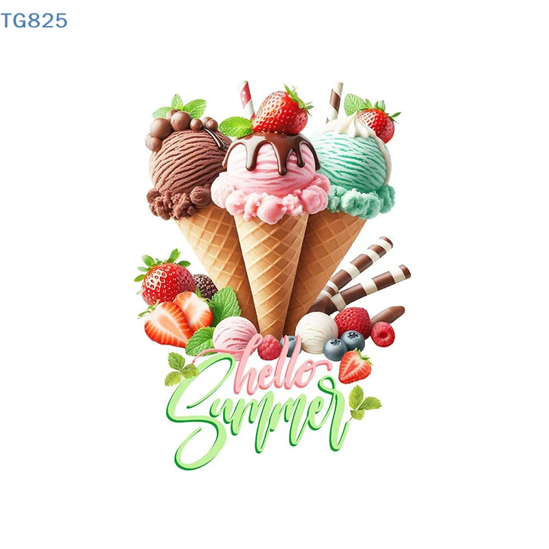 Ice Cream Wall Stickers – Self-Adhesive PVC Decals for Home Wall Decal Stickers QXL