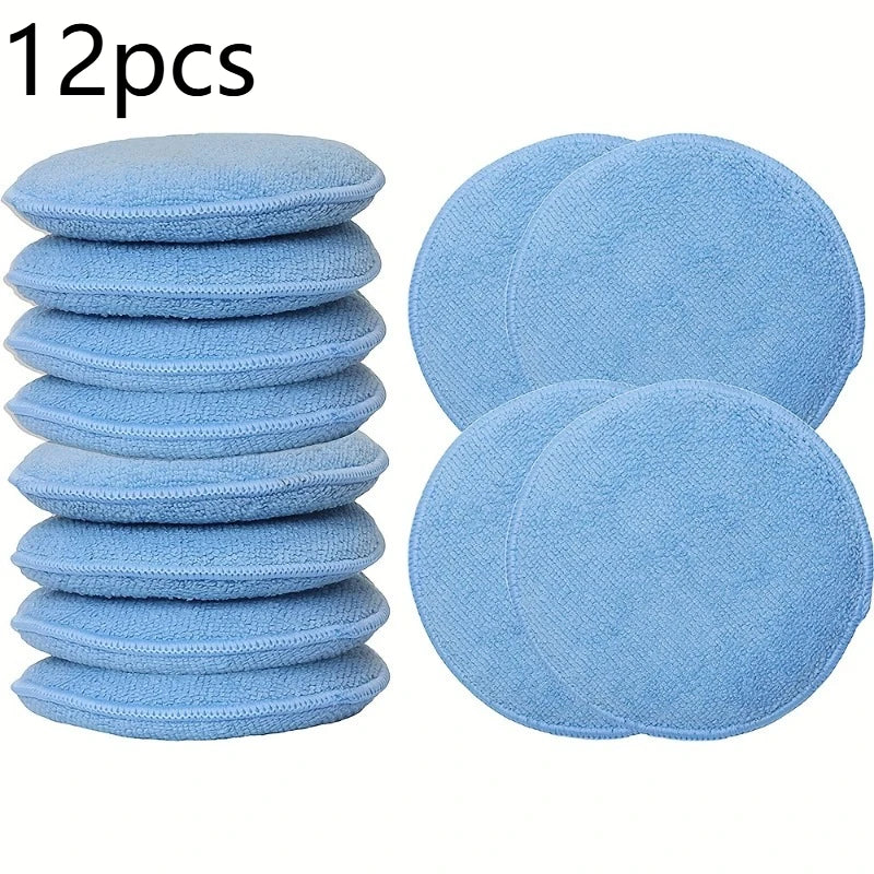 Car Wax Applicator Pads | Soft Sponge Polishing Kit 6/12-Pack Car Wax Applicator QXL 12pcs