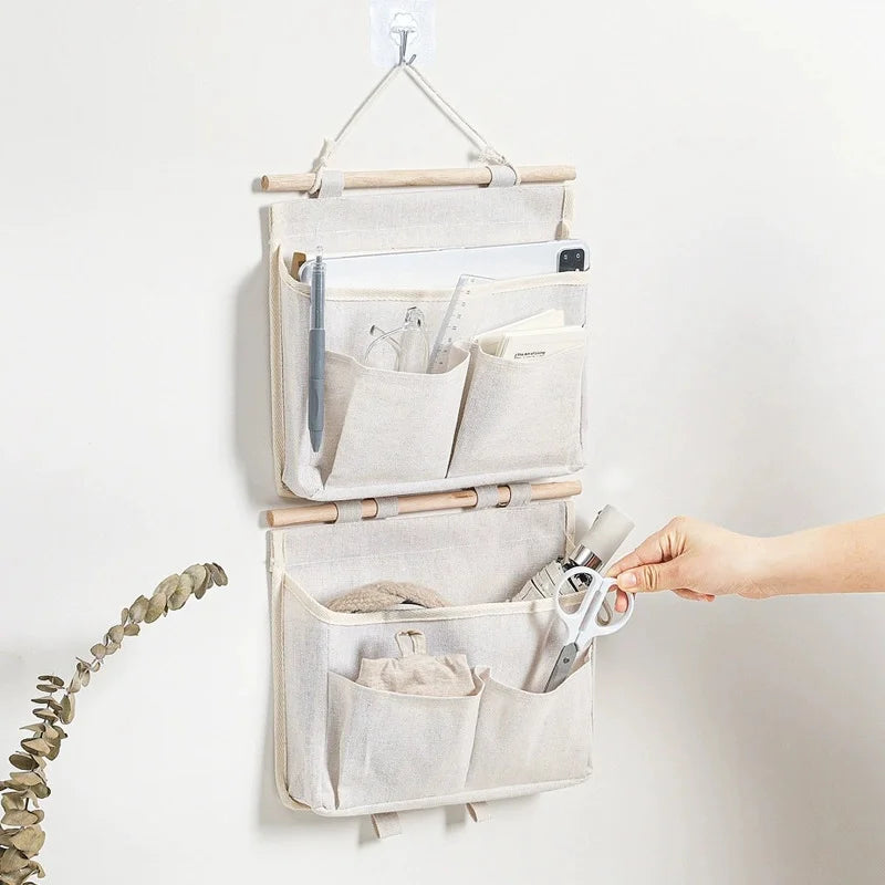 Wall Mounted Hanging Storage Bag | Bedside & Dorm Organizer Hanging Wall Organizer QXL