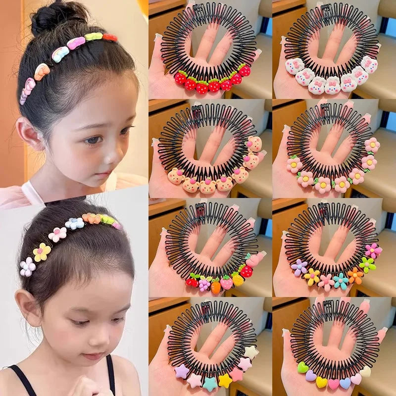 Y2K Star & Heart Hair Comb Clips | Colorful Girls Accessories Hair Comb Clip QXL