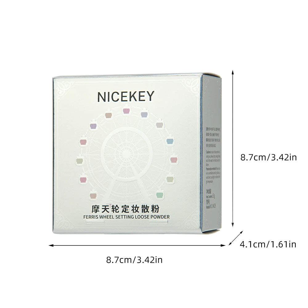 NICEKEY Matte Loose Setting Powder – Oil Control & Full Coverage Loose Setting Powder QXL