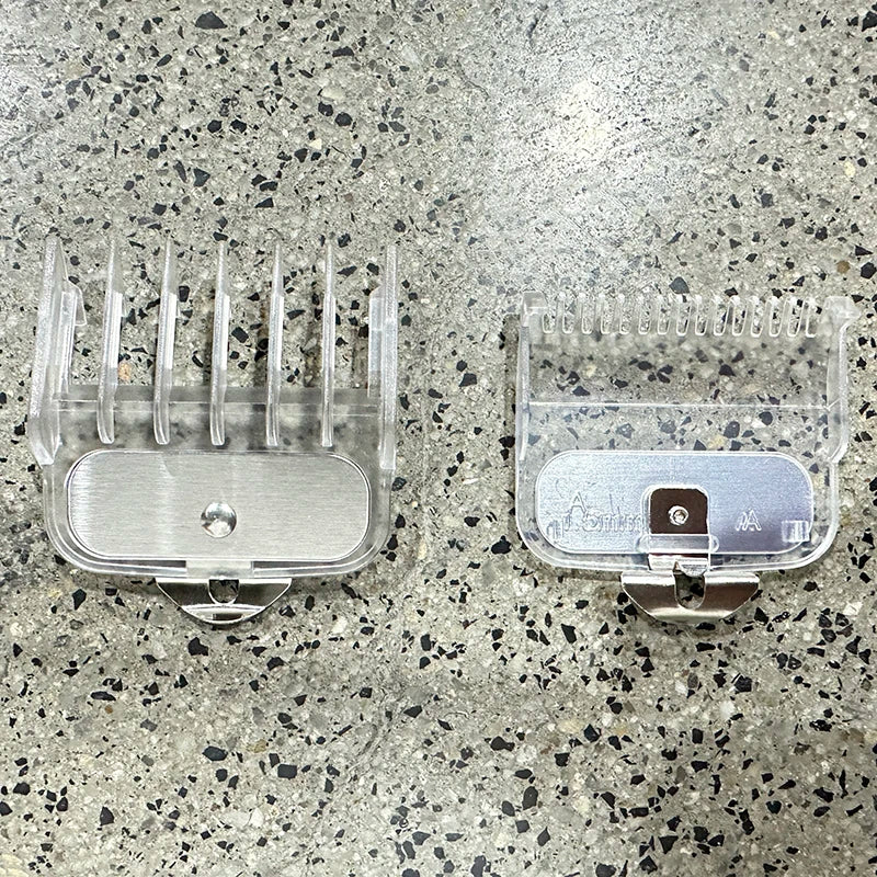 2-Pack Hair Clipper Guide Combs – 1.5mm & 4.5mm Guards Clipper Guide Combs QXL Transparent