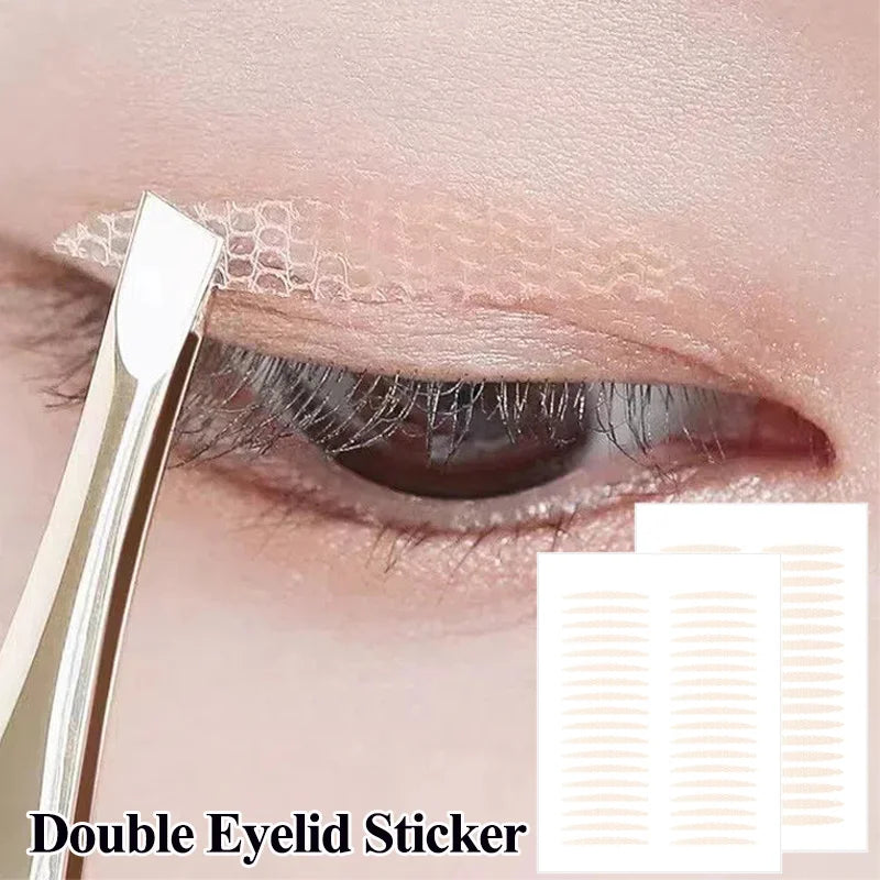 Invisible Double Eyelid Tape – 6-Sheet Mesh-Lace Slim & Wide Eyelid Shaping Tape QXL