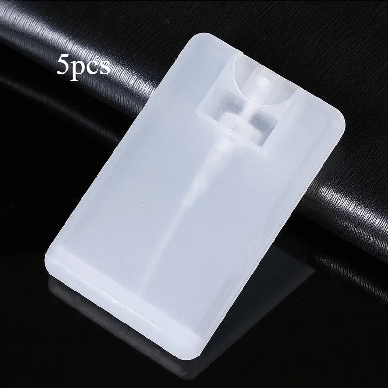 5-Pack Card-Shaped Fine Mist Spray Bottles | Travel Atomizer Travel Perfume Atomizer QXL Transparent-5pcs