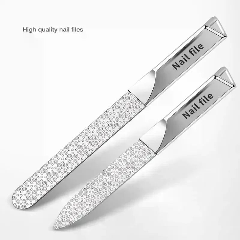 Double-Sided Stainless Steel Nail File | Manicure & Pedicure Stainless Steel Nail File QXL