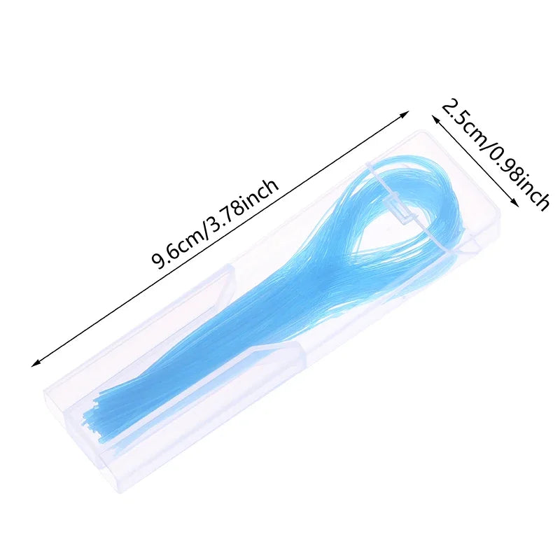 100-Pack Dental Floss Threaders for Braces, Bridges & Implants Dental Floss Threader QXL