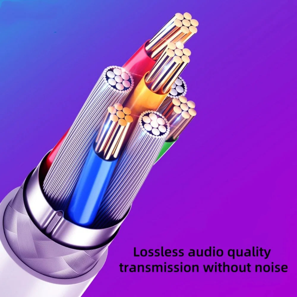 USB-C to 3.5mm DAC Adapter Cable | Car Stereo & Headset USB-C Audio Adapter QXL