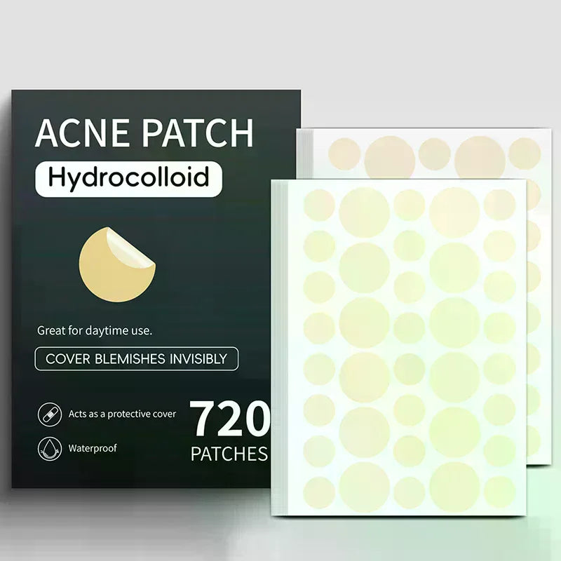 720-Pack Invisible Acne Pimple Patches | Spot Stickers for Face Acne Pimple Patches QXL