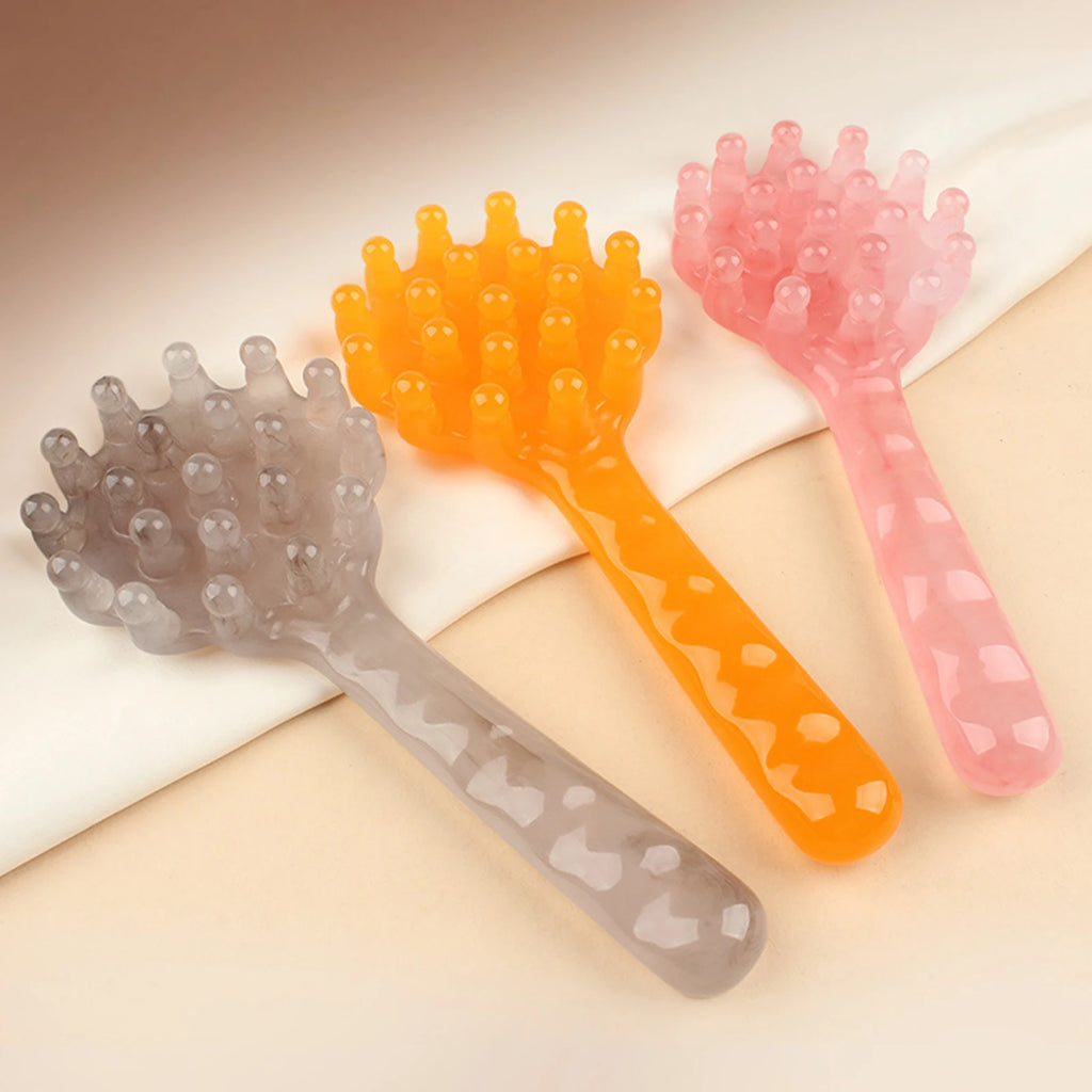 Shell Resin Scalp Massage Comb | Gua Sha Head Massager Scalp Massage Comb QXL