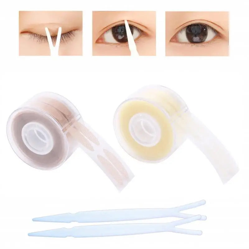 Invisible Double Eyelid Tape Strips 360/600-Pc | Lace Fiber Eyelid Tape Strips QXL