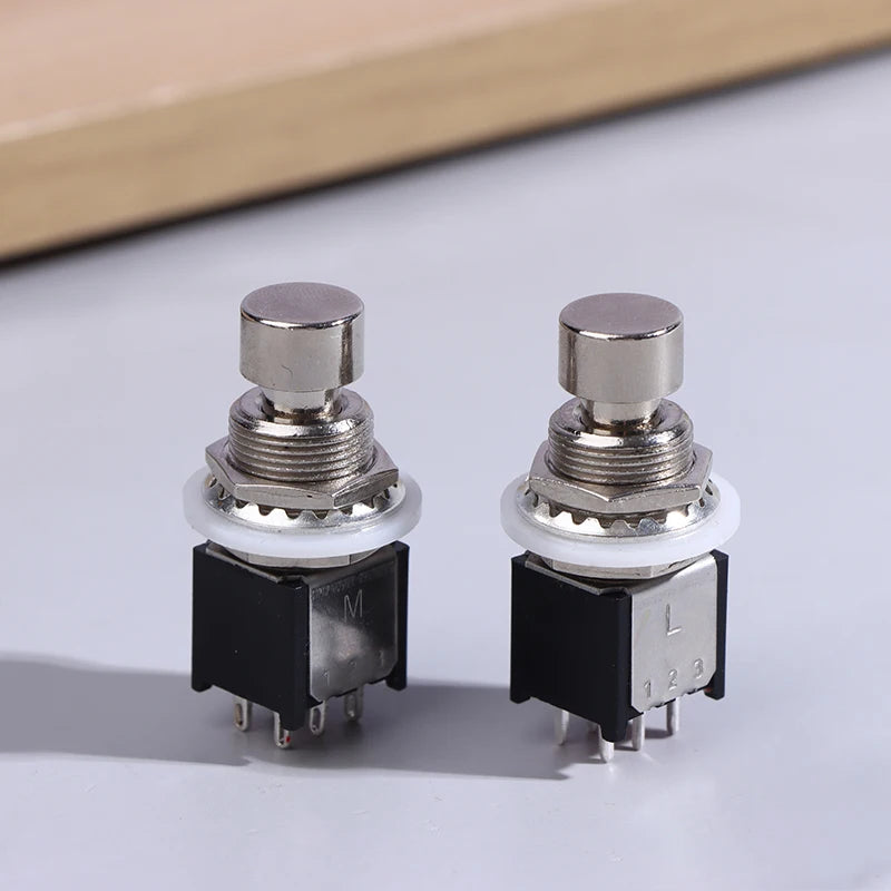 DPDT 6-Pin Foot Switch Latching Momentary Stomp Box Pedal Foot Switch QXL