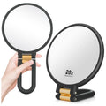 20X/1X Foldable Double-Sided Magnifying Travel Makeup Mirror Magnifying Makeup Mirror QXL Black-20X
