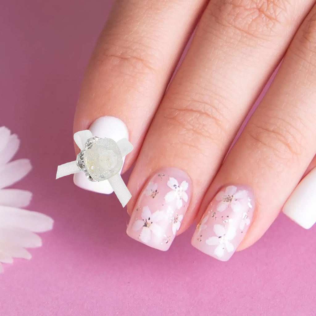 8-Pack 3D Acrylic Nail Rhinestone Charms | Ice Gem Nail Art Nail Art Charms QXL