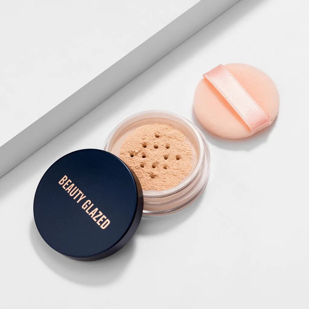 BEAUTY GLAZED Mattifying Loose Powder – Oil Control Matte Finish Loose Setting Powder QXL