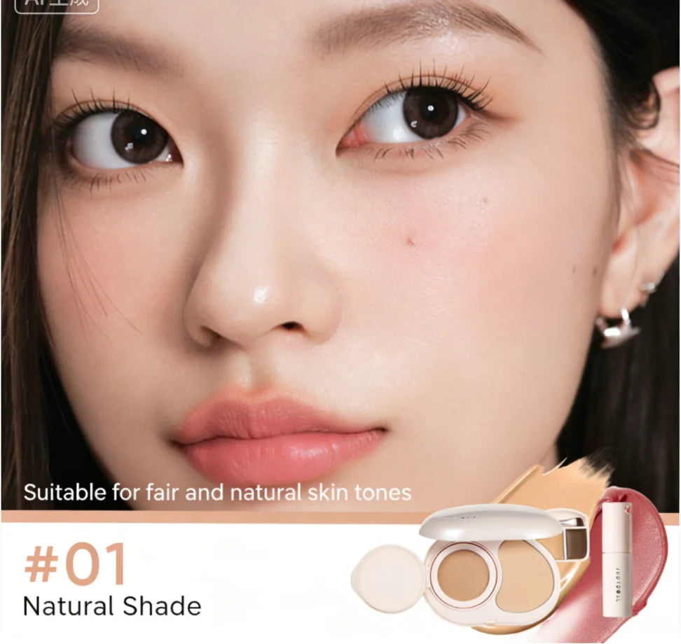 Judydoll All-in-One Face Palette | Cushion, Blush & Concealer Multi-Use Face Palette QXL 01