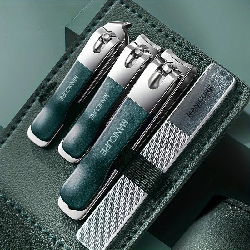 4-Piece Stainless Steel Nail Clipper Set | Manicure & Pedicure Nail Clipper Set QXL