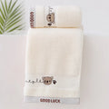 Soft Cotton Baby Washcloth | Cartoon Bear Face Towel for Kids Baby Washcloth Towel QXL B62 White