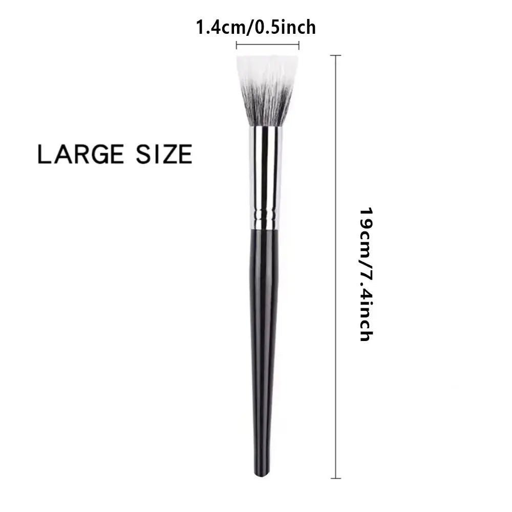 Stippling Blush Brush – Soft Wool Fiber Flat Head Makeup Tool Stippling Blush Brush QXL 01-Large size