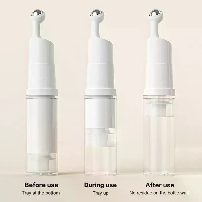 Roller Ball Vacuum Bottle 5–15ml | Refillable Travel Dispenser Refillable Travel Bottle QXL
