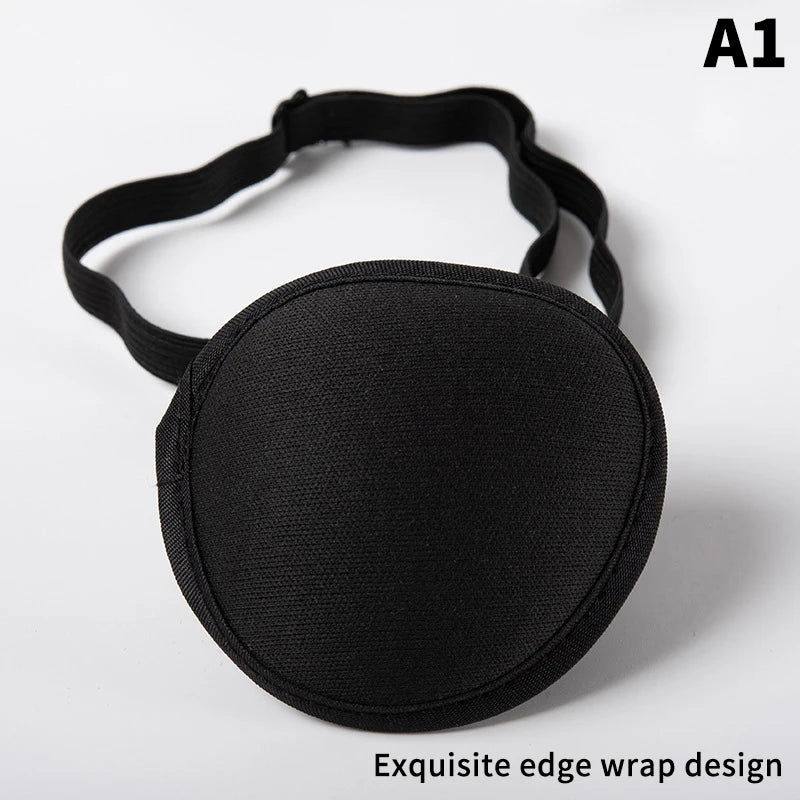 Pirate Eye Patch – Adjustable Black Concave Cosplay Eyepatch Costume Eye Patch QXL A1